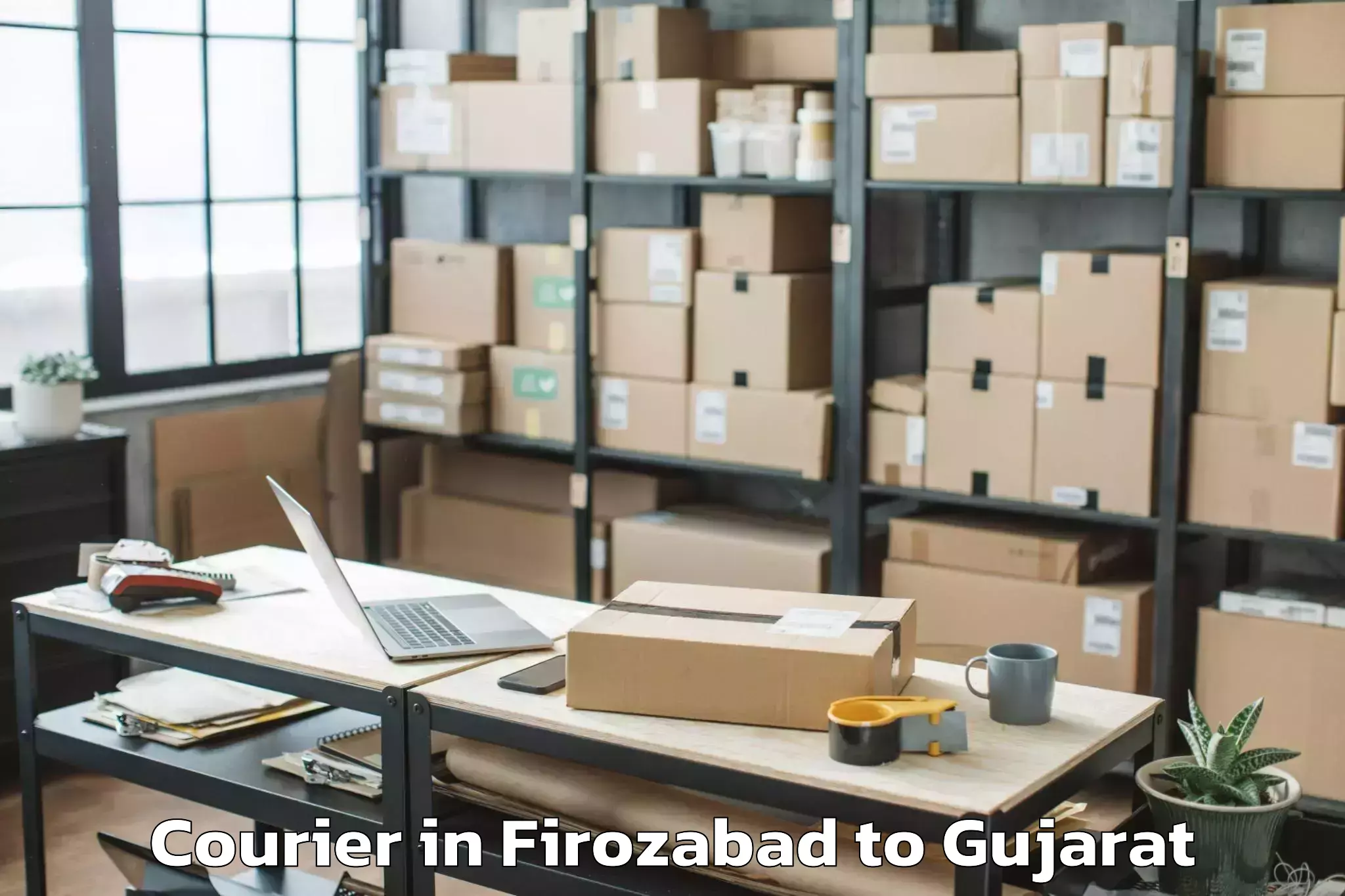 Quality Firozabad to Bhiloda Courier